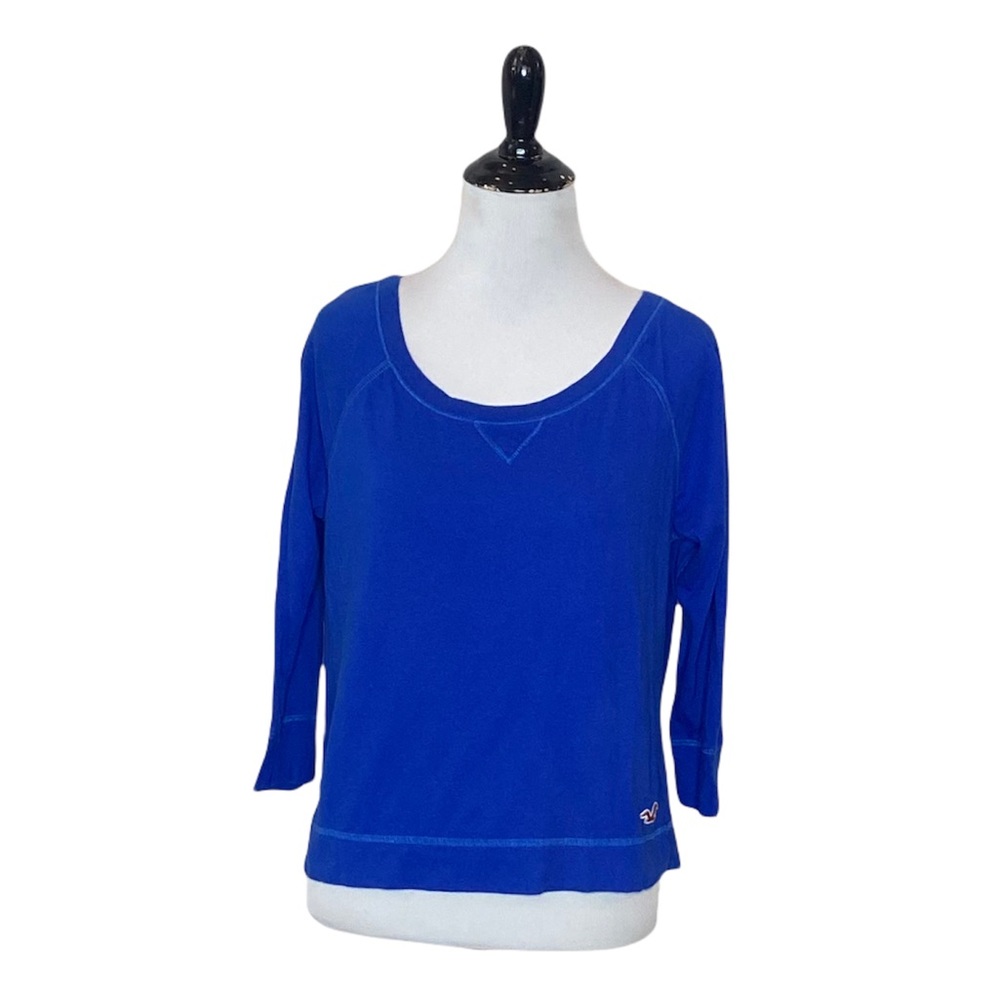 Hollister Royal Blue Knit Crop Top -Size Small
